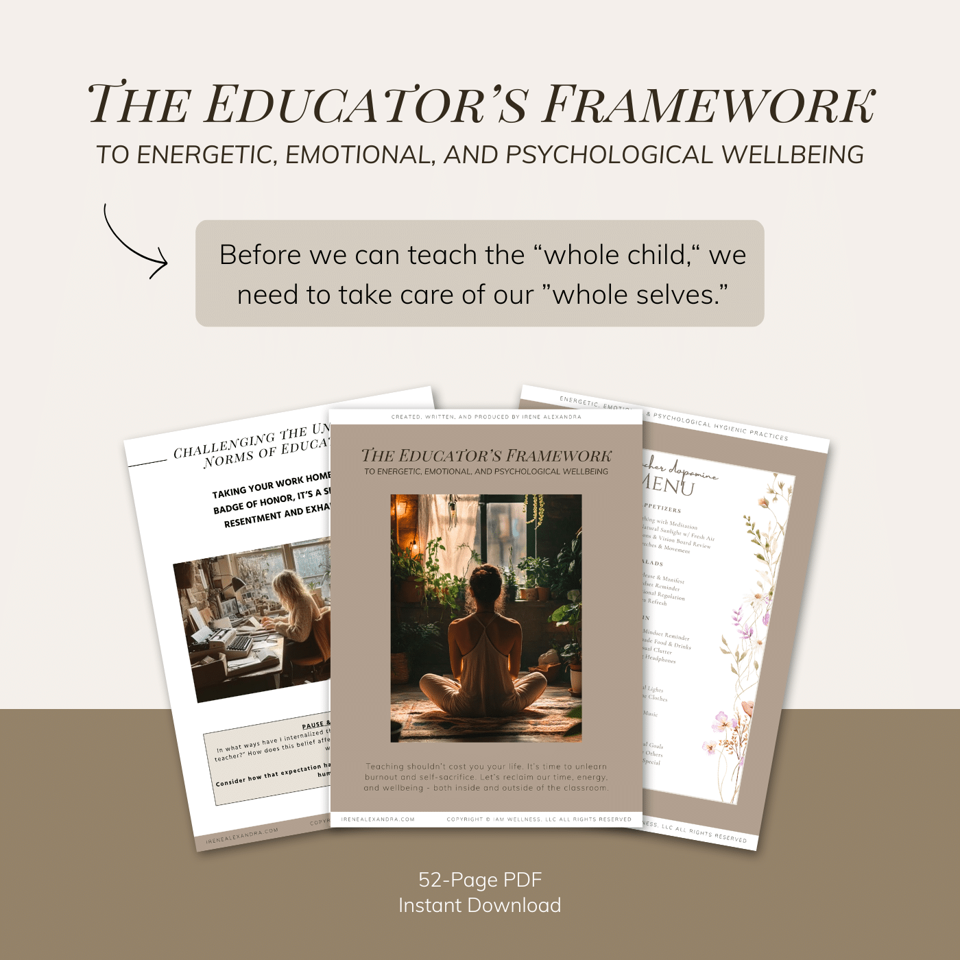 The Educator’s Framework for Energetic, Emotional, and Psychological Well-Being