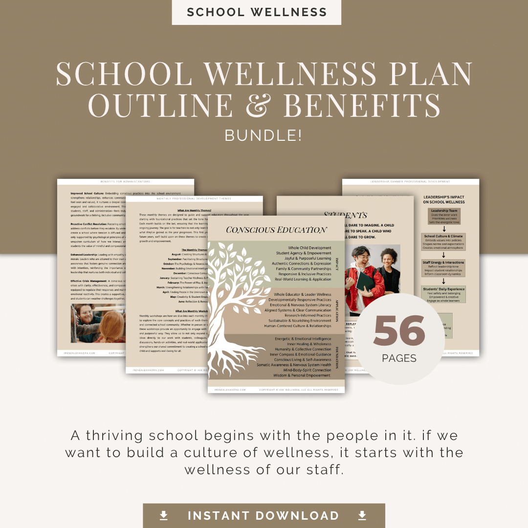 School Wellness Plan Outline & Benefits Bundle